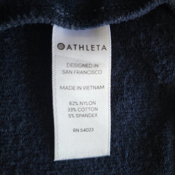 Athleta Dark Blue Sweatshirt Dress #92  Size XS - Picture 6 of 7